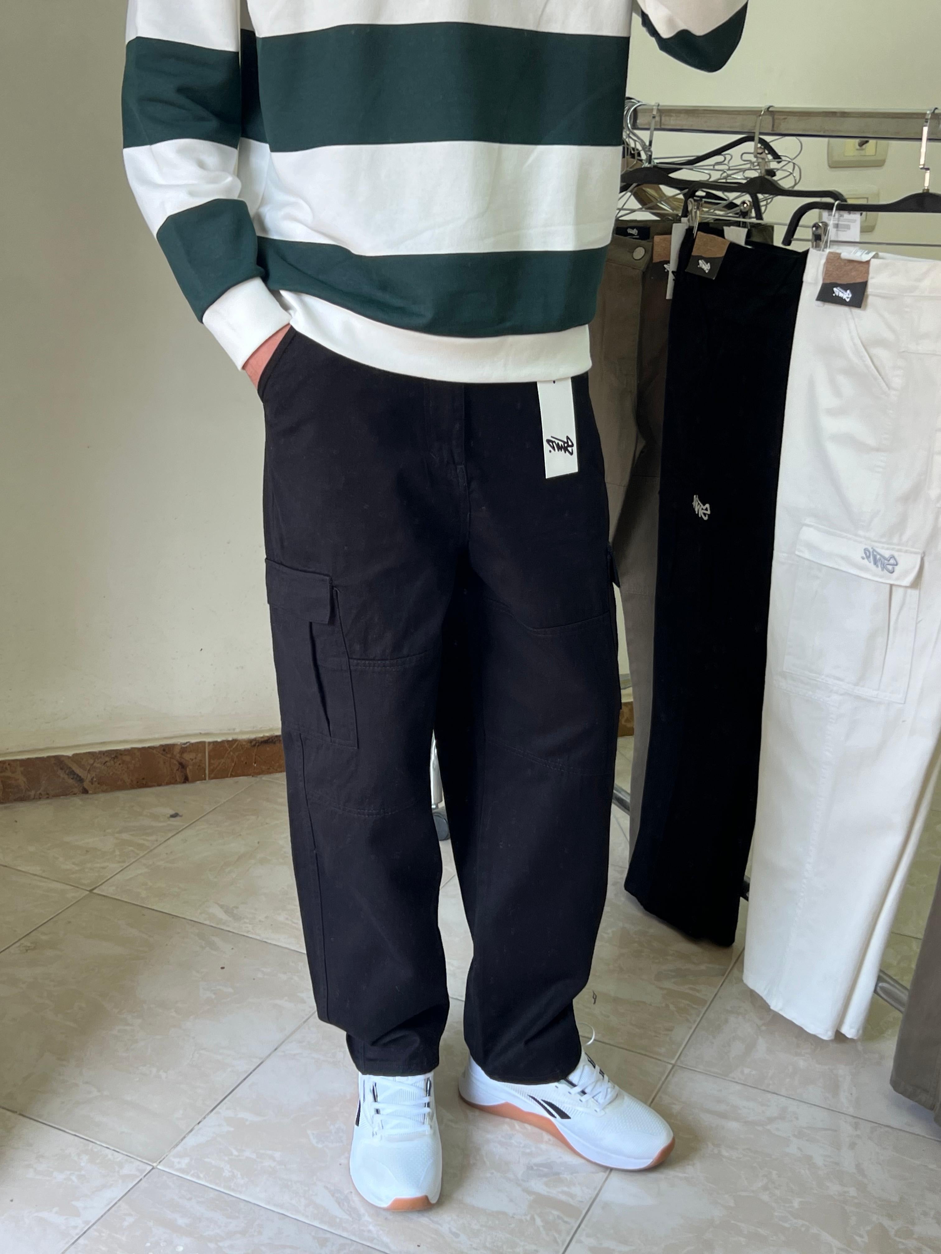 Pull&bear baggy pants black