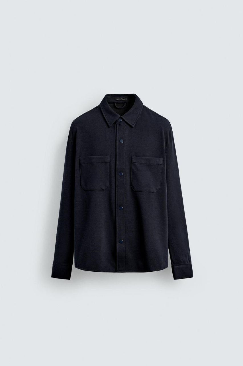 Zara over shirt navy