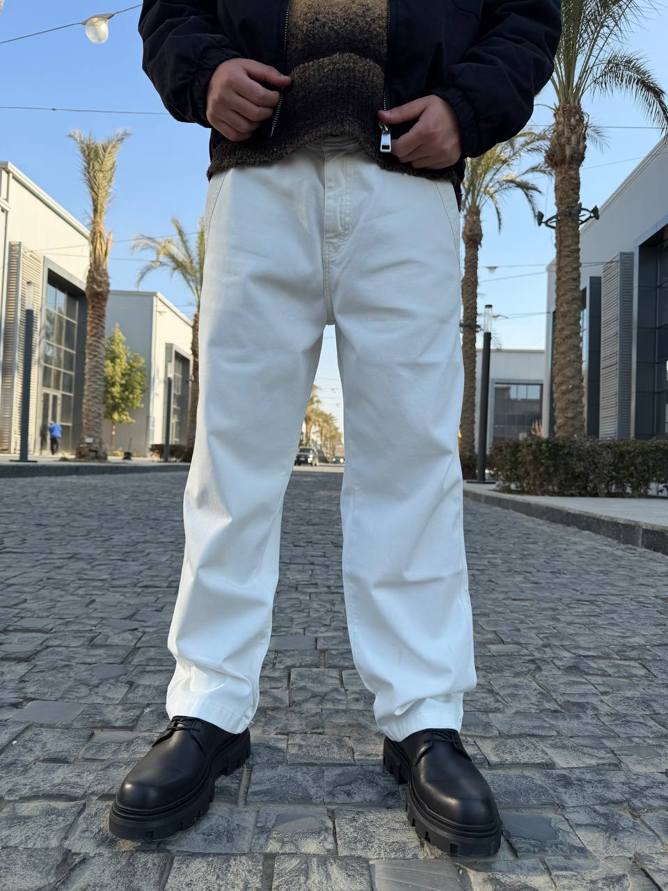 Zara pants original WHITE