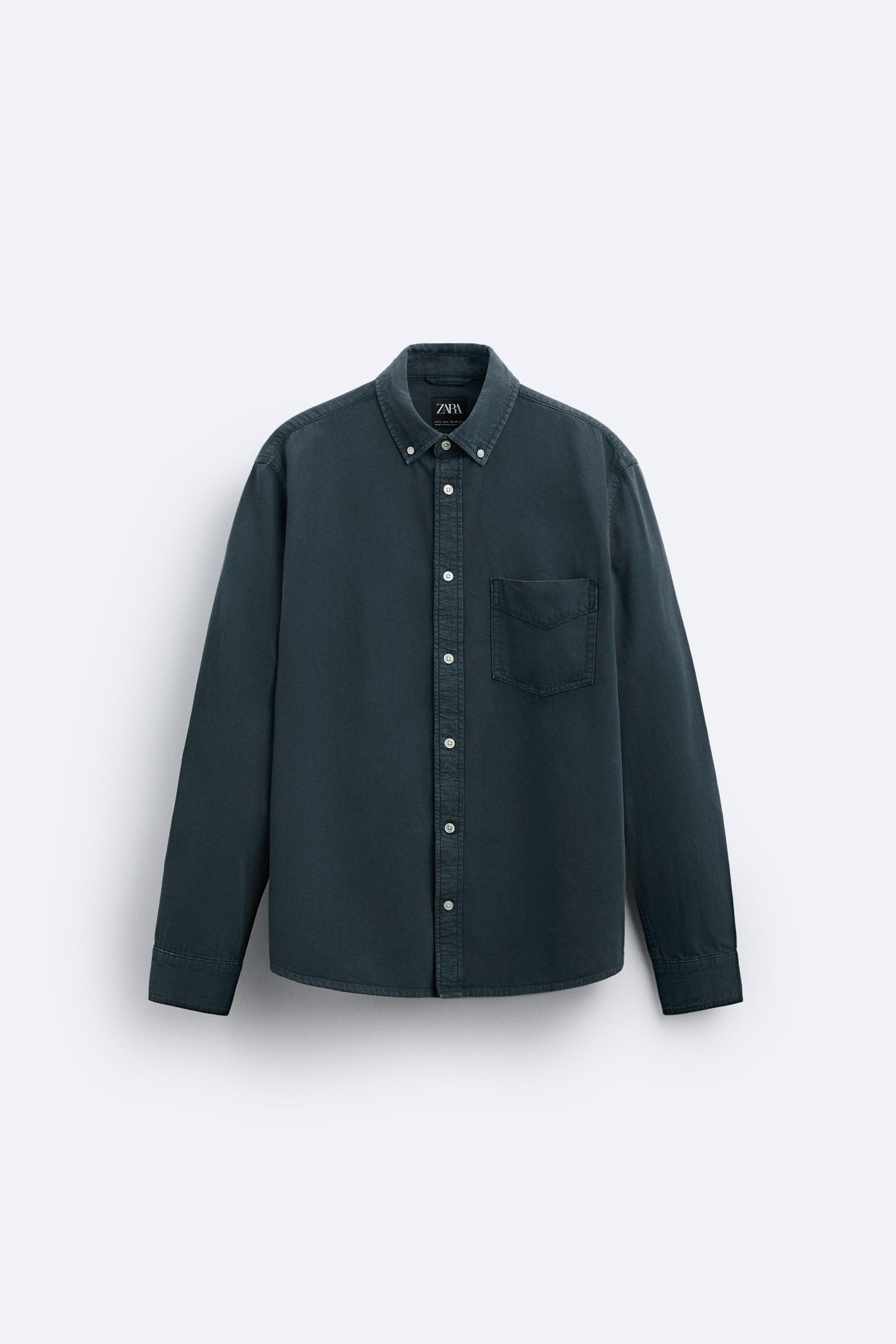 Zara oxford shirt olive color